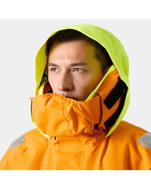 Helly Hansen Orange Skagen Offshore Sailing Jacket for men
