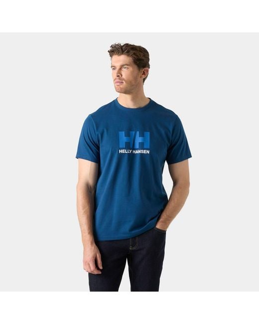 Helly Hansen Blue Logo T-Shirt 3.0 for men