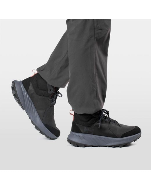 Helly Hansen Black Awe Hiker Leather Shoes for men