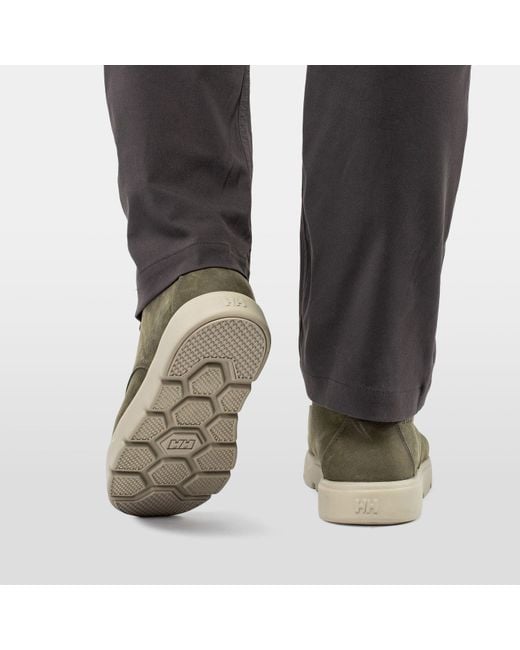 Helly Hansen Green Pinehurst Leather Sneaker Boots for men