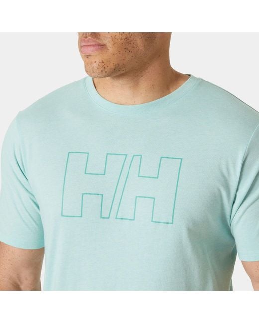 Helly Hansen Blue Hh Tech Logo T-Shirt for men