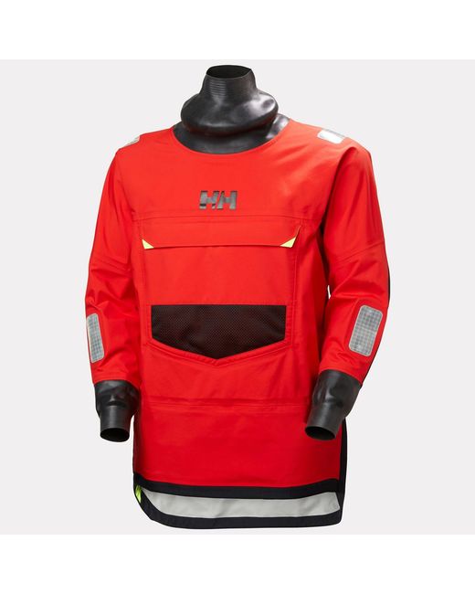 Helly Hansen Red Aegir Ocean Smock Top
