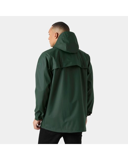 Helly Hansen Green Moss Windproof Rain Coat for men