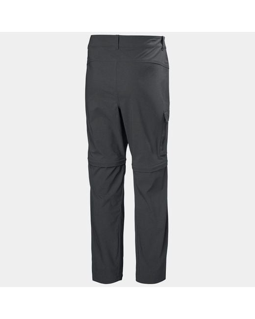 Helly Hansen Black Elv Light Zip-Off Tur Trousers for men