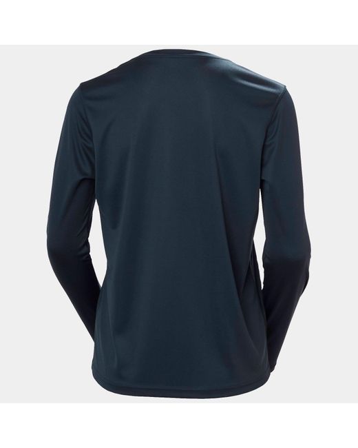 Hh Tech Crew Long Sleeve 2.0 Mujer Helly Hansen de color Blue