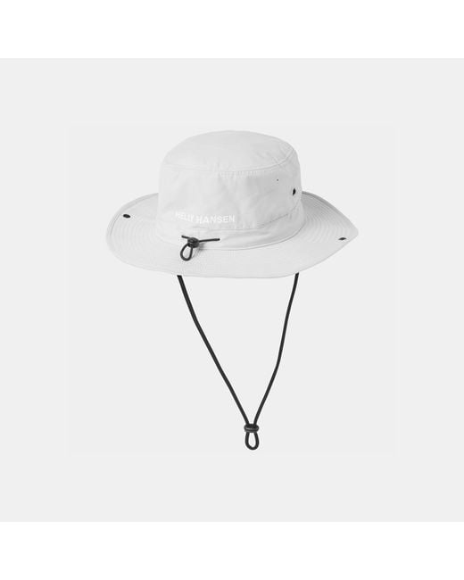 Crew Sun Hat Helly Hansen de color Gray
