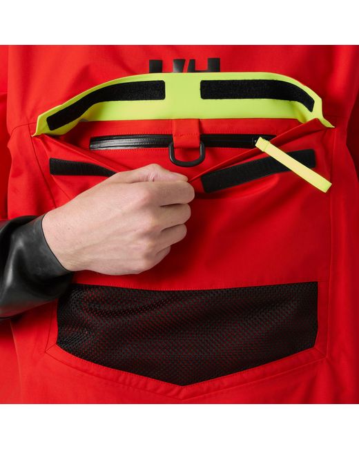 Helly Hansen Red Aegir Ocean Smock Top