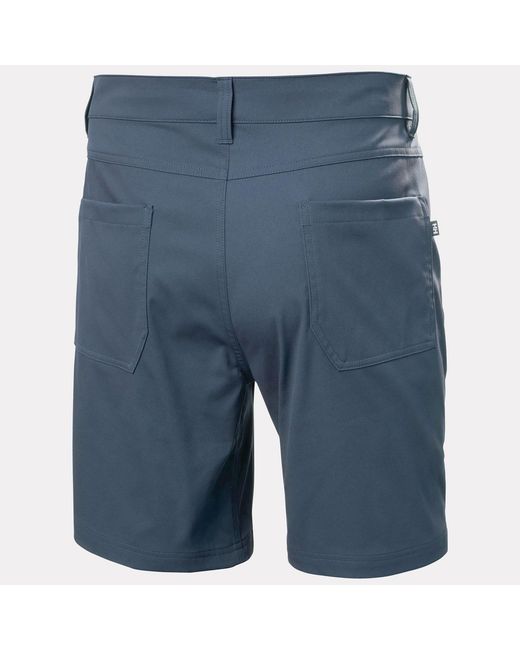 Helly Hansen Blue Holmen 5 Pocket Shorts for men