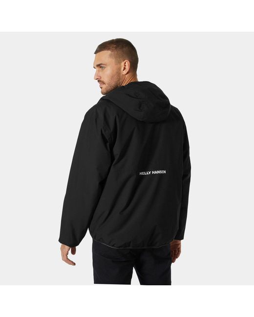 Helly Hansen Black Ervik Insulated Rain Jacket for men