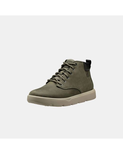 Helly Hansen Green Pinehurst Leather Sneaker Boots for men