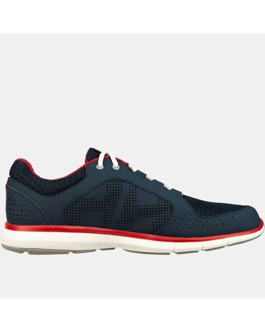 Helly Hansen Blue Ahiga V4 Hydropower Lightweight Deck Sneakers for men
