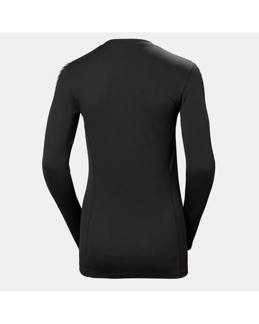 Helly Hansen Black Hh Lifa Crew Performance Base Layer