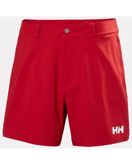 Helly Hansen Red Move Quick Dry 6” Shorts for men