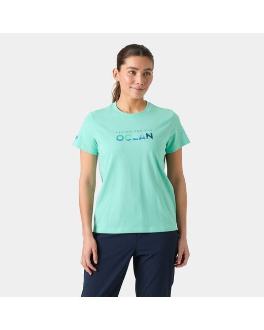 Helly Hansen Green The Ocean Race T-Shirt