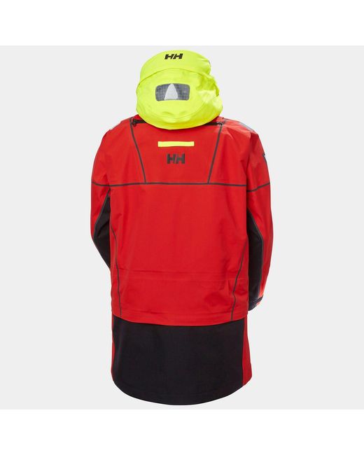 Helly Hansen Red Aegir Ocean Modular Sailing Smock Top for men