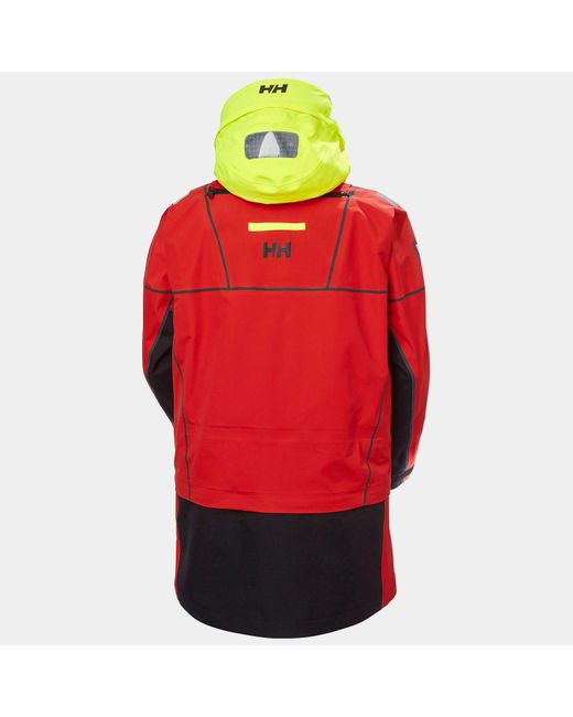 Helly Hansen Red Aegir Ocean Modular Sailing Smock Top for men