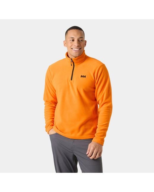 Helly Hansen Orange Daybreaker Half-Zip Fleece for men