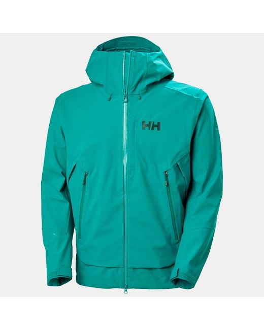 Helly Hansen Blue Verglas Backcountry Ski Shell Jacket for men