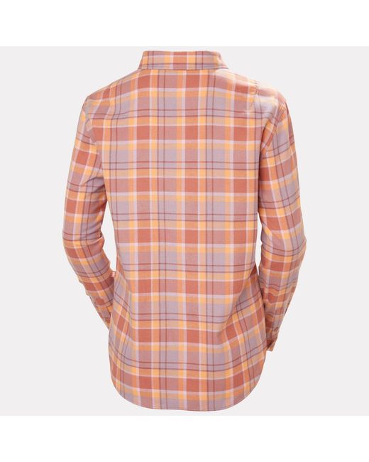 Helly Hansen Pink Lokka Organic Flannel Shirt