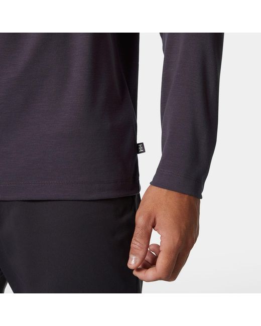Helly Hansen Blue Skog Graphic Long Sleeve Tee for men