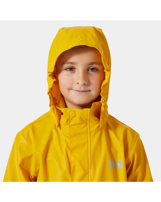 Helly Hansen Yellow Junior's Moss Classic Helox Rain Jacket