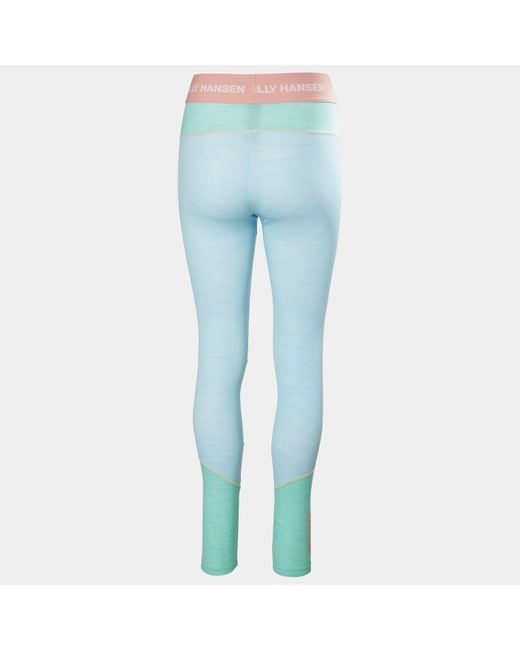 Helly Hansen Blue Lifa Merino Midweight Base Layer Pants