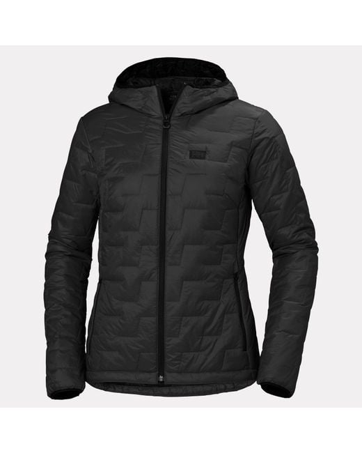 Helly Hansen Black W Lifaloft Hooded Insulator Jacket