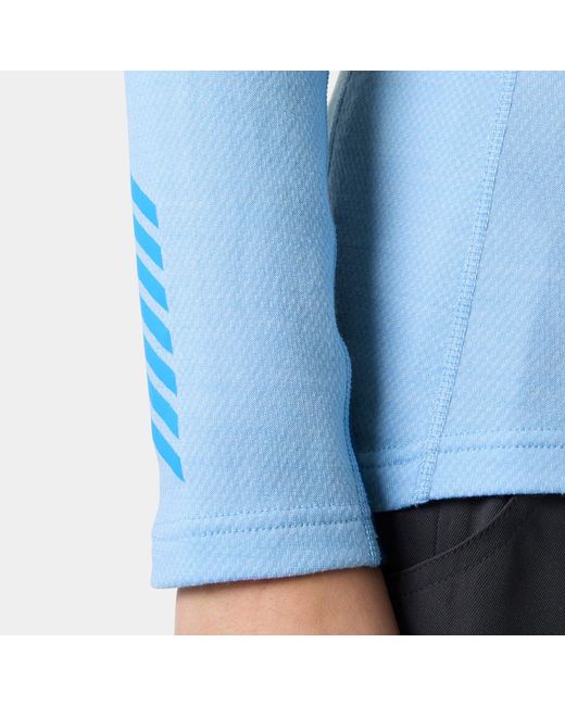 Helly Hansen Blue Lifa Merino Midweight Crew Base Layer