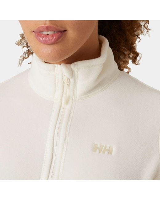 Helly Hansen White Daybreaker Fleece Jacket With Zip