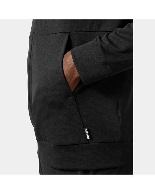 Helly Hansen Black Hh Lifa Tech Lite Zip Hoodie for men