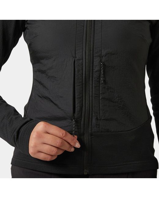 Helly Hansen Black Versalite Hybrid Fleece Jacket