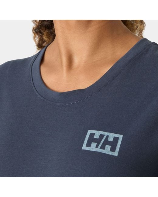 Helly Hansen Blue Skog Recycled Graphic Jersey Tshirt