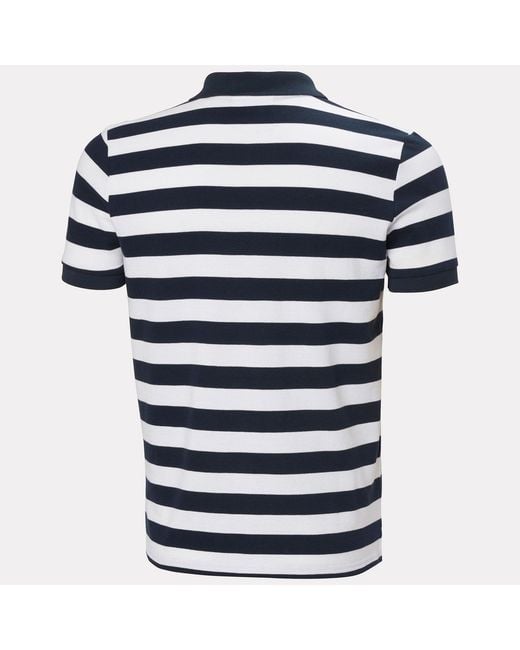Helly Hansen Blue Toulon Graphic Polo for men