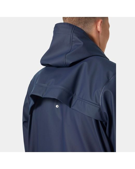 Helly Hansen Blue Moss Rain Coat for men
