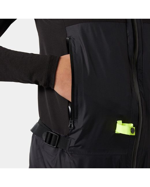 Helly Hansen Black Aegir Midlayer Salopette for men