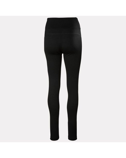 Helly Hansen Black Hh Merino Base Layer Pants