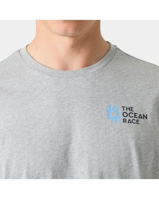 Helly Hansen Gray The Ocean Race T-Shirt 2.0 for men