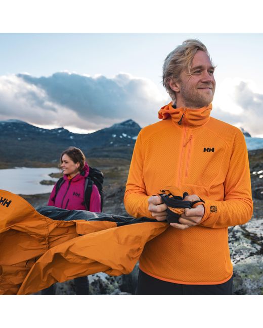 Helly Hansen Orange Odin Breeze Hooded Fleece for men