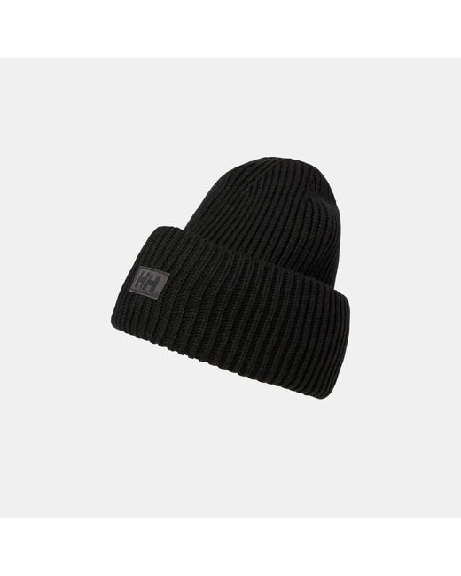 Helly Hansen Black Hh Rib-Beanie