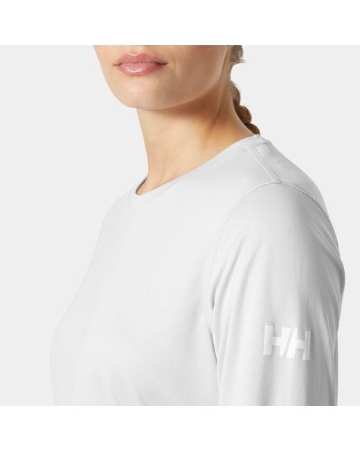 Helly Hansen Gray Tech Crew Long Sleeve 2.0