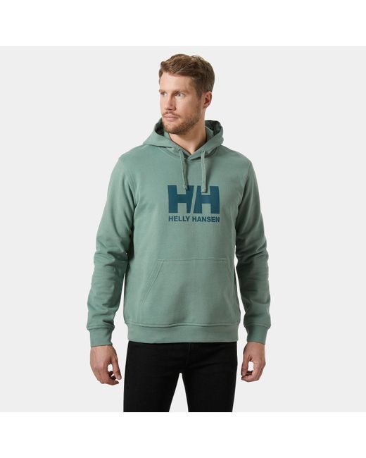 Helly Hansen Hh Logo Soft Cotton Hoodie Green for men