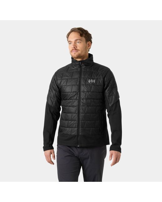 Helly Hansen Black Lifaloft Hybrid Insulator Jacket for men