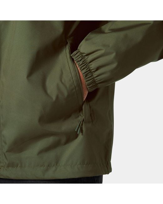 Helly Hansen Green Vancouver Rain Jacket for men