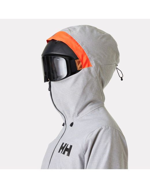 Helly Hansen Gray Powderqueen 3.0 Durable Ski Jacket