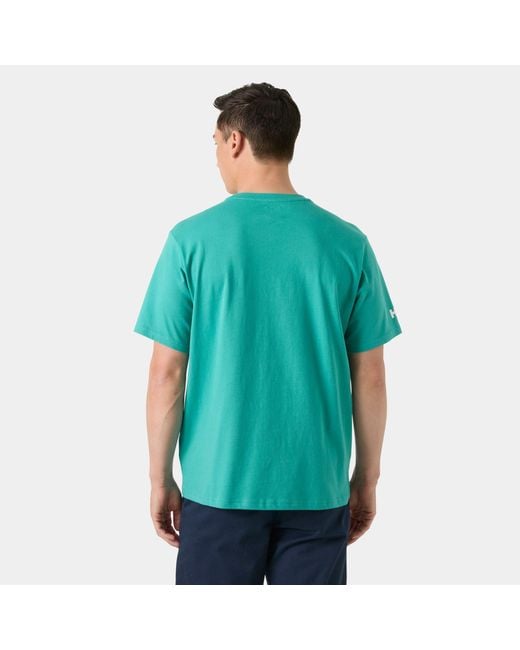 Shoreline T-Shirt 3.0 Verde di Helly Hansen in Green da Uomo