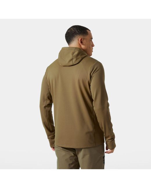 Helly Hansen Green Versalite Hooded Fleece Jacket for men