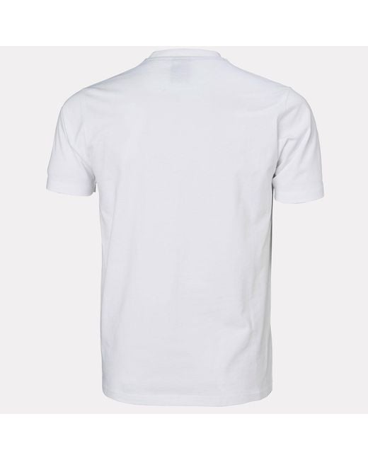 Helly Hansen White Hh Box Soft Cotton Tshirt for men