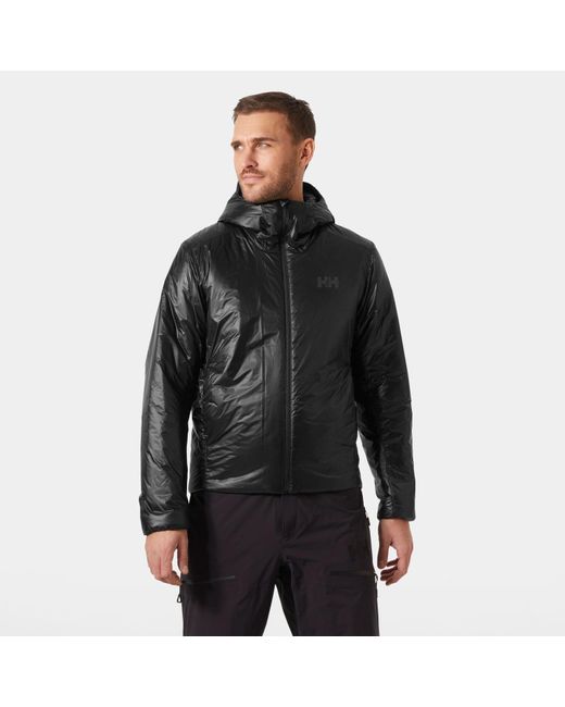 Helly Hansen Black Odin Everdown Hooded Jacket for men
