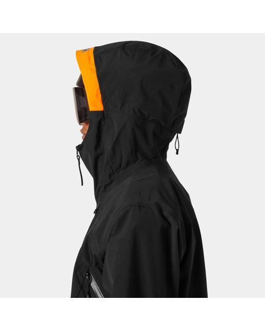 Helly Hansen Black Sogn Tinden Shell Jacket for men