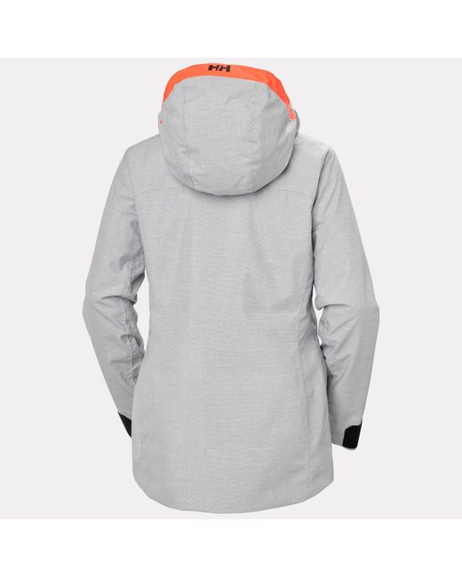 Helly Hansen Gray Powderqueen 3.0 Durable Ski Jacket